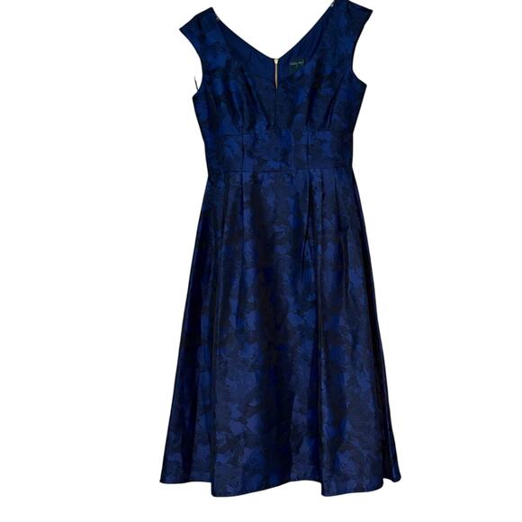 Gabby Skye Brocade Floral A-Line Dress - Picture 1 of 7